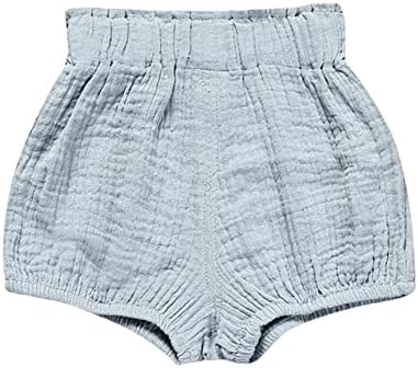 Hwafan Unisex Baby Shorts Cotton Linen Blend Harem Bloomer