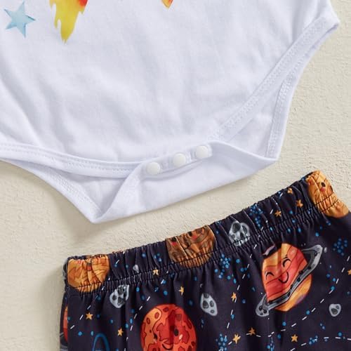 Bagilaanoe Baby Boy Half Birthday Outfit Space Theme