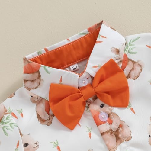 Easter Two-Piece Set for Baby Boys - Bunny Print Button-Down