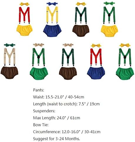 ODASDO Baby Boy Cake Smash Outfit Set 3pcs