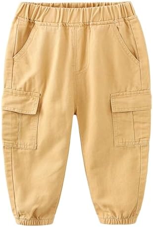 Little Boys Cargo Jogger Pants for toddlers