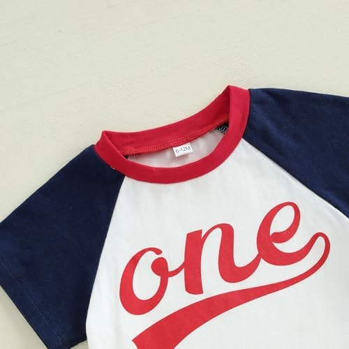 Newborn Baseball First Birthday Outfit T-Shirt Pants Set for Boys