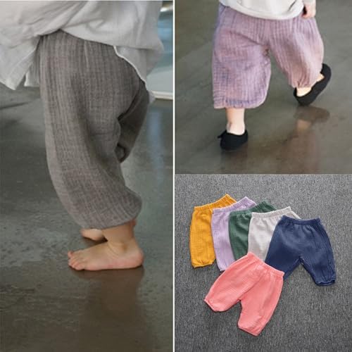 Elastic Waist Gingham Cargo Pants for Toddlers
