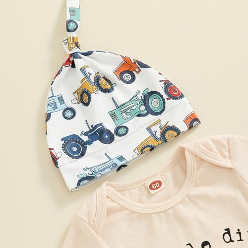 Newborn Baby Boy Tractor Clothes