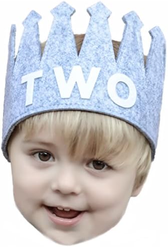 Two Birthday Baby Boy Crown Hat
