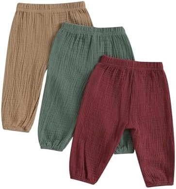 Thilsidee - 3-Pack Toddler Solid Color Shorts