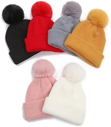 Winter Baby Beanie with Pompom Cat Cushy Stay Warm