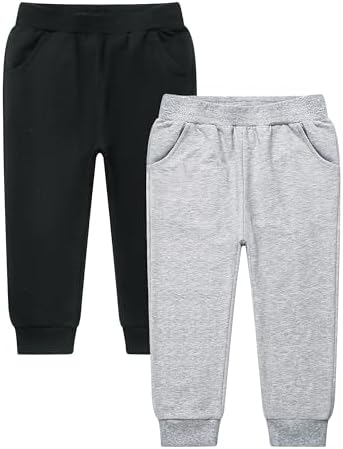 GFQLONG Toddler Boys Cotton Jogger Sweatpants