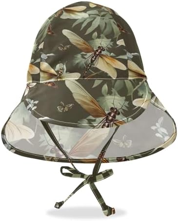 J JOYSAY Dragonfly Leaves Toddler Baby Sun Hat UPF 50
