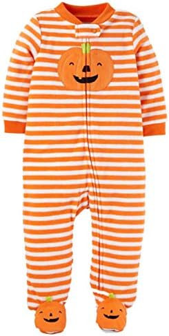 Carters Infant Boys Halloween Sleep Sleeper pumpkin 9M
