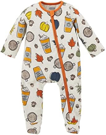 Meet Mud Pie Baby-Boys Pumpkin Spice Sleeper 0-3 Months
