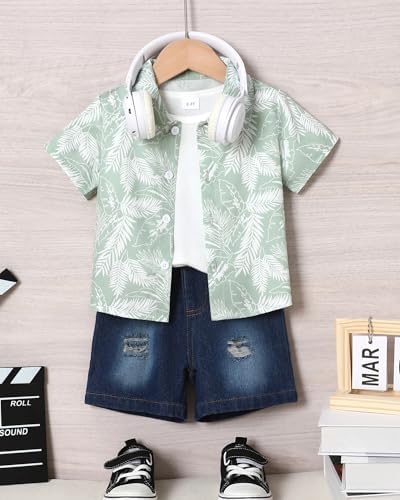 CocoRARA Toddler Baby Boy Summer Beach Outfits