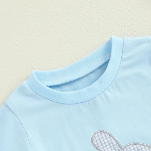 Baby Boy Easter Set with Bunny Carrot Embroidery