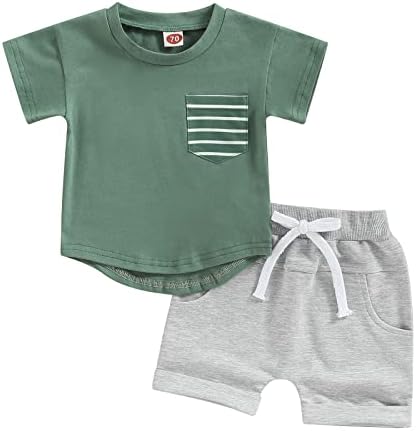 adorable Toddler BoysClothes Set - Little Dude Top Shorts