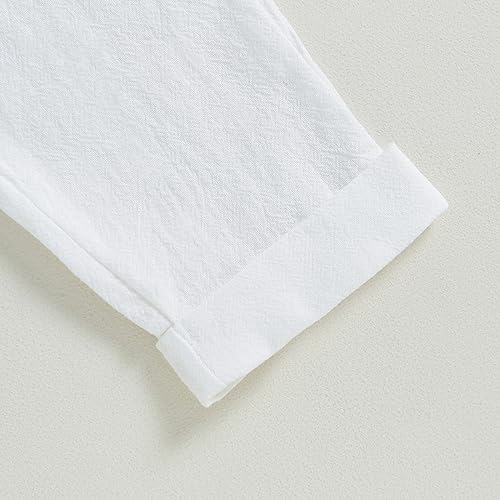 Cotton Linen Toddler Shirts Set