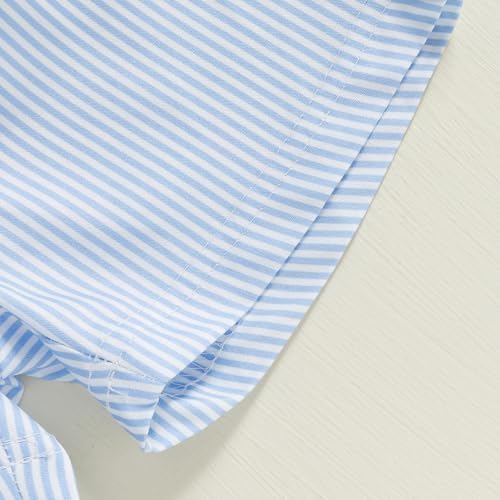 Toddler Boys Girls Easter Outfit - Bunny Stripe Set