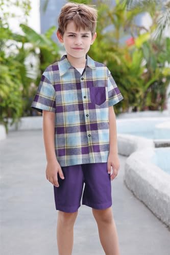 Sangtree Boys Summer Short Hawaiian Set for Kids