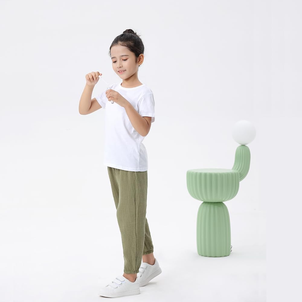 3 Pack Casual Soft Cotton Lawn Pants for Toddler