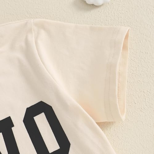 Newbgclo Toddler Airplane Letter Print Shorts Set