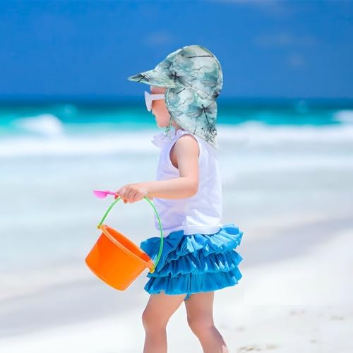 J JOYSAY Custom Cute Pink Pigs Blue Baby Sun Hat UPF 50