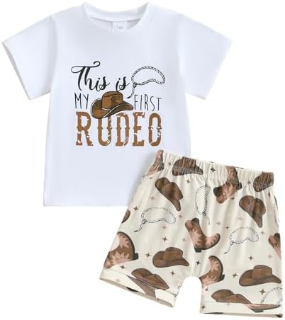My First Rodeo Toddler Boy Outfit - Western Kids Clothes