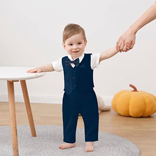 Disaure Baby Boy Outfits - 4PCS gentleman designs for everyday and special occasions