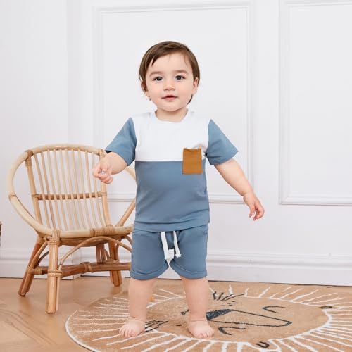 Allshope Baby Boy Summer Contrast Set