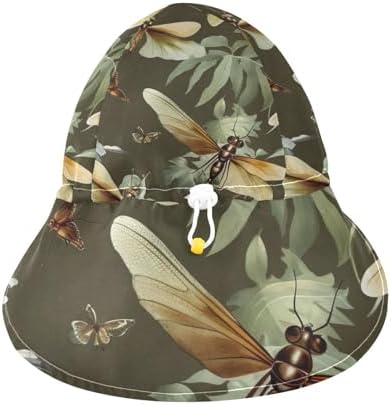 J JOYSAY Dragonfly Leaves Toddler Baby Sun Hat UPF 50