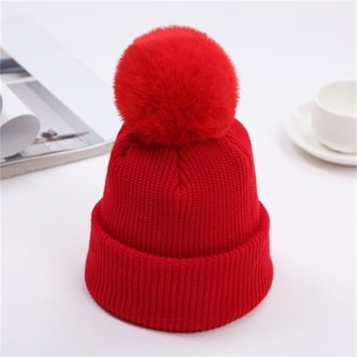Winter Baby Beanie with Pompom Cat Cushy Stay Warm