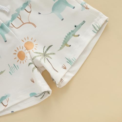 GOOCHEER Wild Boy Summer Short Sleeve T-Shirt and Shorts Set