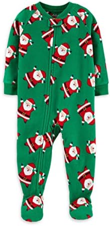 Carters Little Boys Toddler Santa Blanket Sleep Pajamas - Soft Cozy