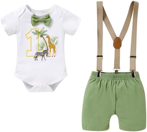 GRNSHTS Baby Boy First Birthday Set