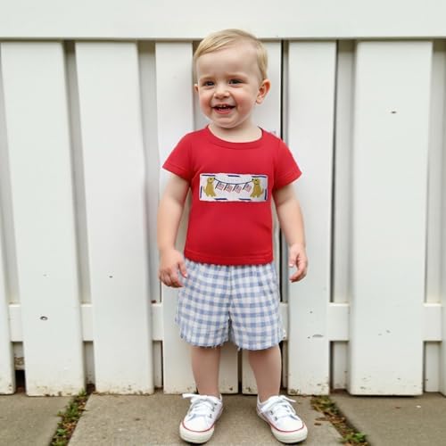 SHUING American Flag Patriotic Baby Set - Toddler Tween 4th of July Outfit