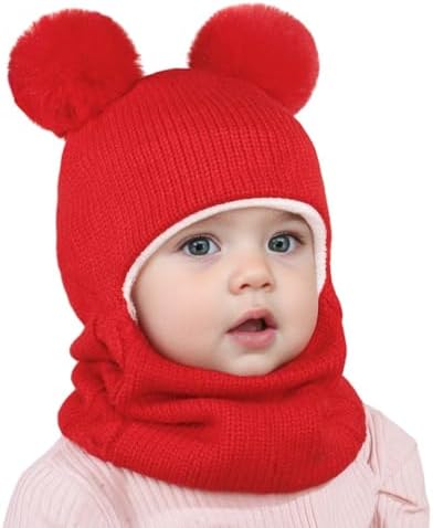 2-in-1 Toddler Winter Hat Set
