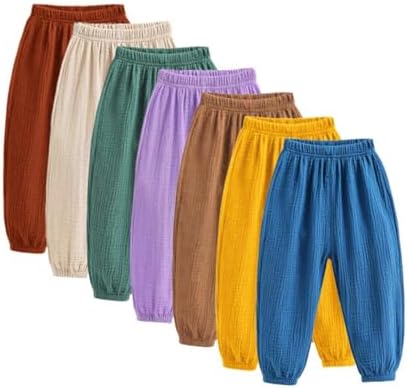 Perfect Comfort Style - HeamoeKids Cotton Linen Pants for Toddlers
