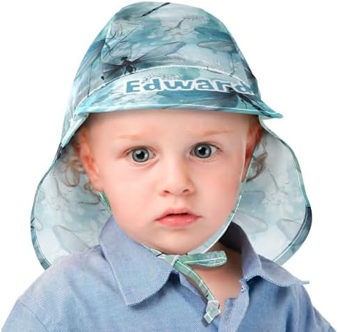 J JOYSAY Custom Cute Pink Pigs Blue Baby Sun Hat UPF 50