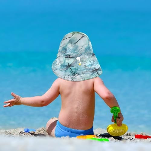 J JOYSAY Custom Cute Pink Pigs Blue Baby Sun Hat UPF 50
