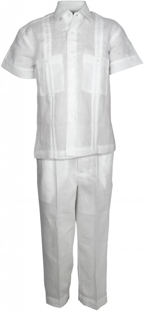 Mojito Kids Boys Linen Two Pocket Guayabera Set