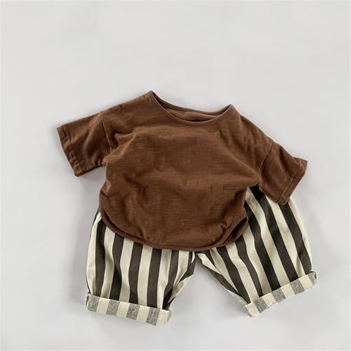 Comfortable Stripe Cotton Ankle Pants for Kids