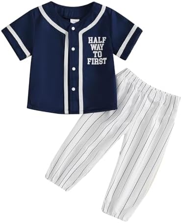 Chloefairy Baby Boy Half Birthday Outfit Set