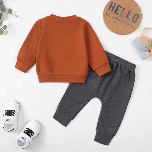 Yvowming Baby Tractor Print Pullover Pants
