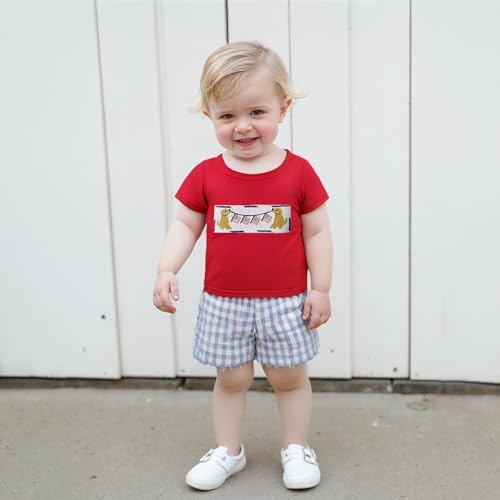 SHUING American Flag Patriotic Baby Set - Toddler Tween 4th of July Outfit