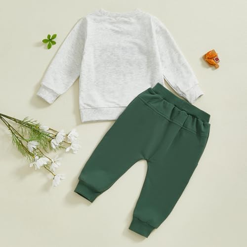 SAYOO Toddler Boy St Patricks Day 2Pc Outfit Set