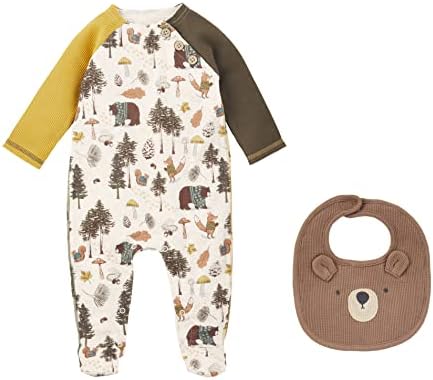 Mud Pie Baby-Boys Forrest Sleeper With Bib Set