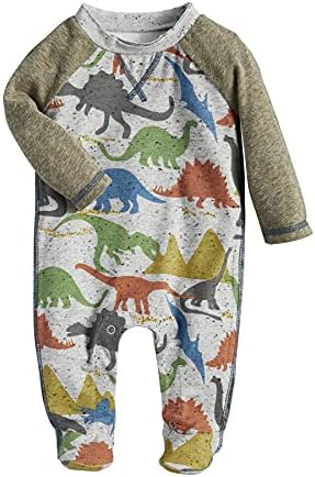 Mud Pie Baby Boys Dino Sleeper Cool