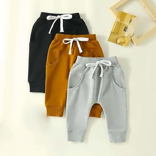 3-Pack Boys Pull-On Jogger Pants