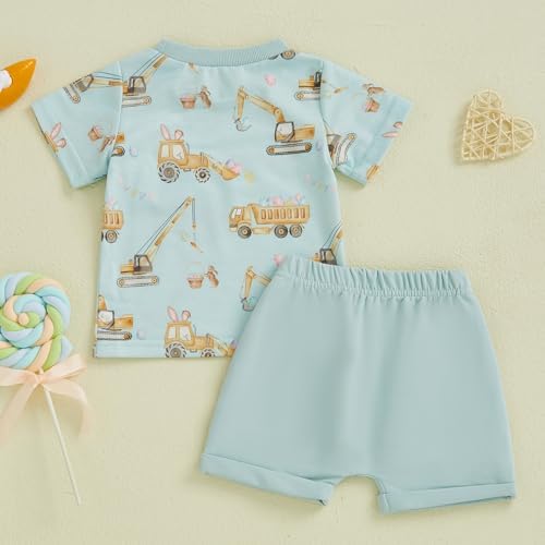 ToddlerEMS Protest Baby BoyEaster Set Truck Eagon Bunny 2Pcs