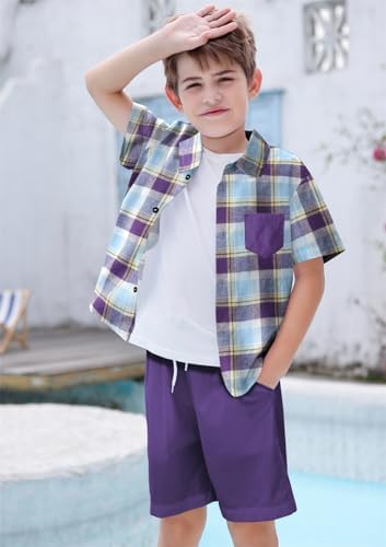 Sangtree Boys Summer Short Hawaiian Set for Kids