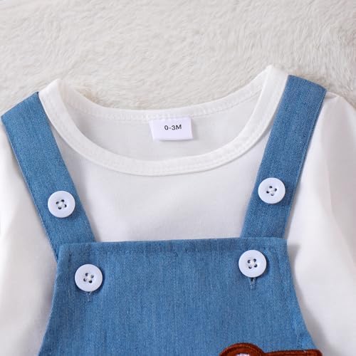 Preemie Bearpermit Child Outfit T-Shirt Pants Set with Soft Fabric