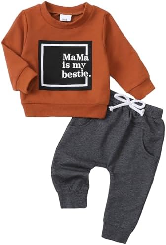 Yvowming Baby Tractor Print Pullover Pants